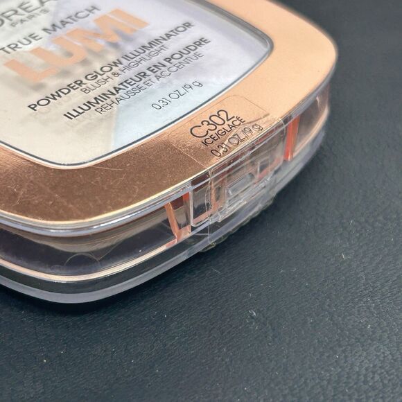 L'Oreal True Match Lumi Powder Glow Illuminator Blush & Highlight C302 ICE .31oz - Picture 4 of 4